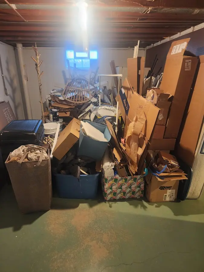 Roll-off dumpster container at job site for Roll Off Dumpster Rental in Delmar